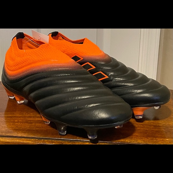Adidas Copa 20+ Firm Ground Soccer Cleat Elite Men Sz 5 Black Orange EH0876 NEW - Picture 2 of 10
